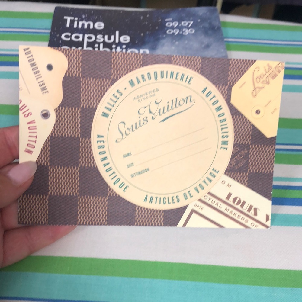 Louis vitton time capsule postcard and brochure limited edition